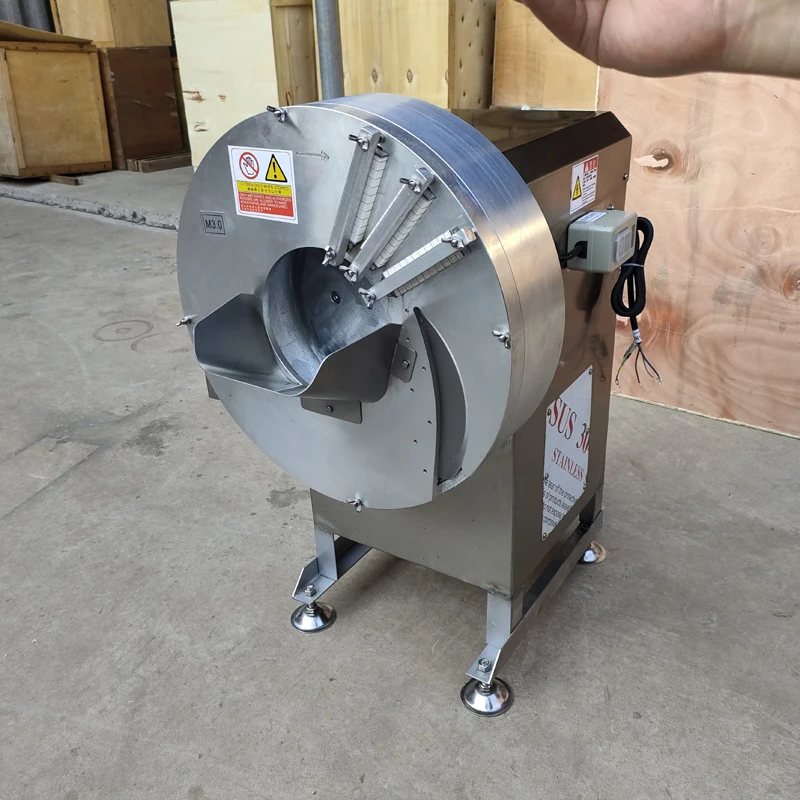 Máquina cortadora de taro y jengibre con tira de espesor comercial, trituradora de jengibre