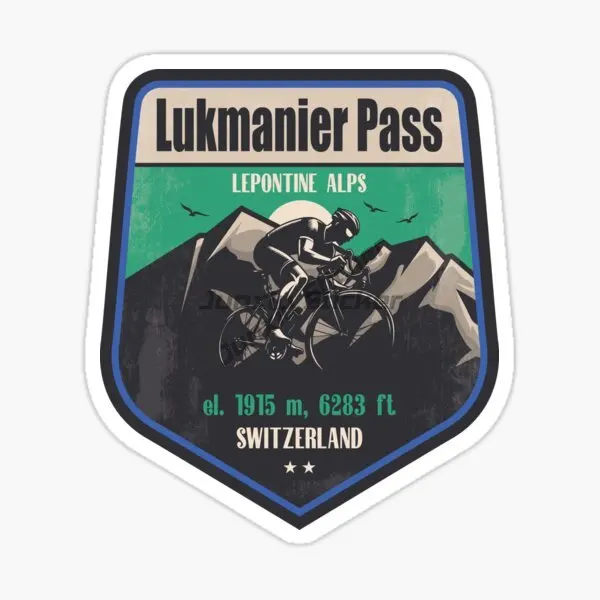 ‌Lukmanier Pass Swiss Alps Mountain Pass Scenic Car Sticker Vinyl Self-Adhesive Decorative Decal