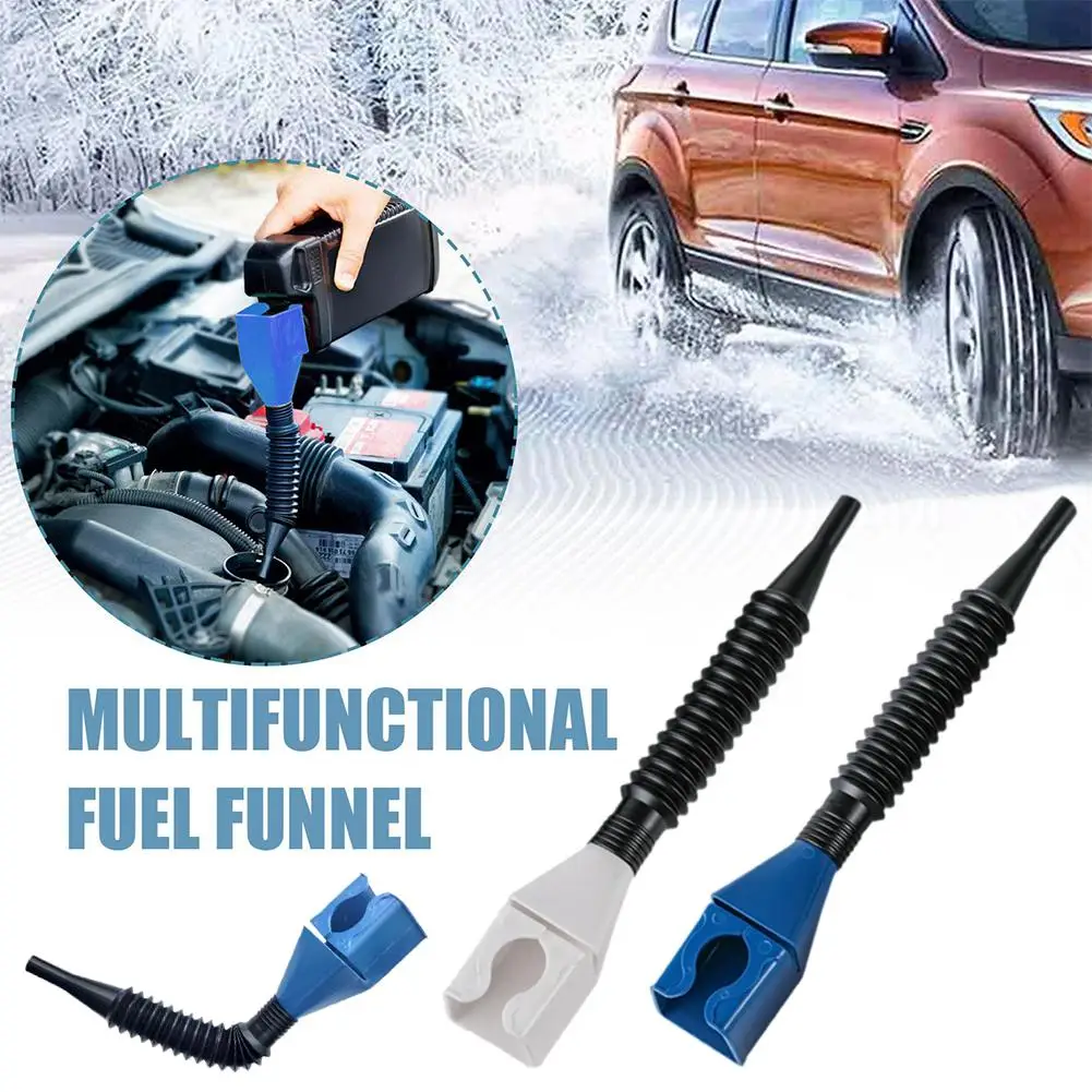 1Pc Car Refueling Auto Accessories Funnel Gasoline Plastic Tool Funnel Car Motorcycle Engine Tool Refueling Funnel Oil Fold G8L5 - Detail 1