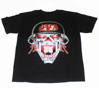 Skull Collage Slayer Band T-Shirt Cotton Graphic Tee Men Women Summer Streetwear