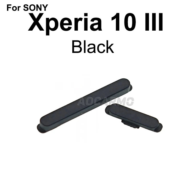 Aocarmo For Sony Xperia 10 III X10iii Volume Key Voice Assistant Button Switch XQ-BT52 XQ-BT44 SO-52B SOG04