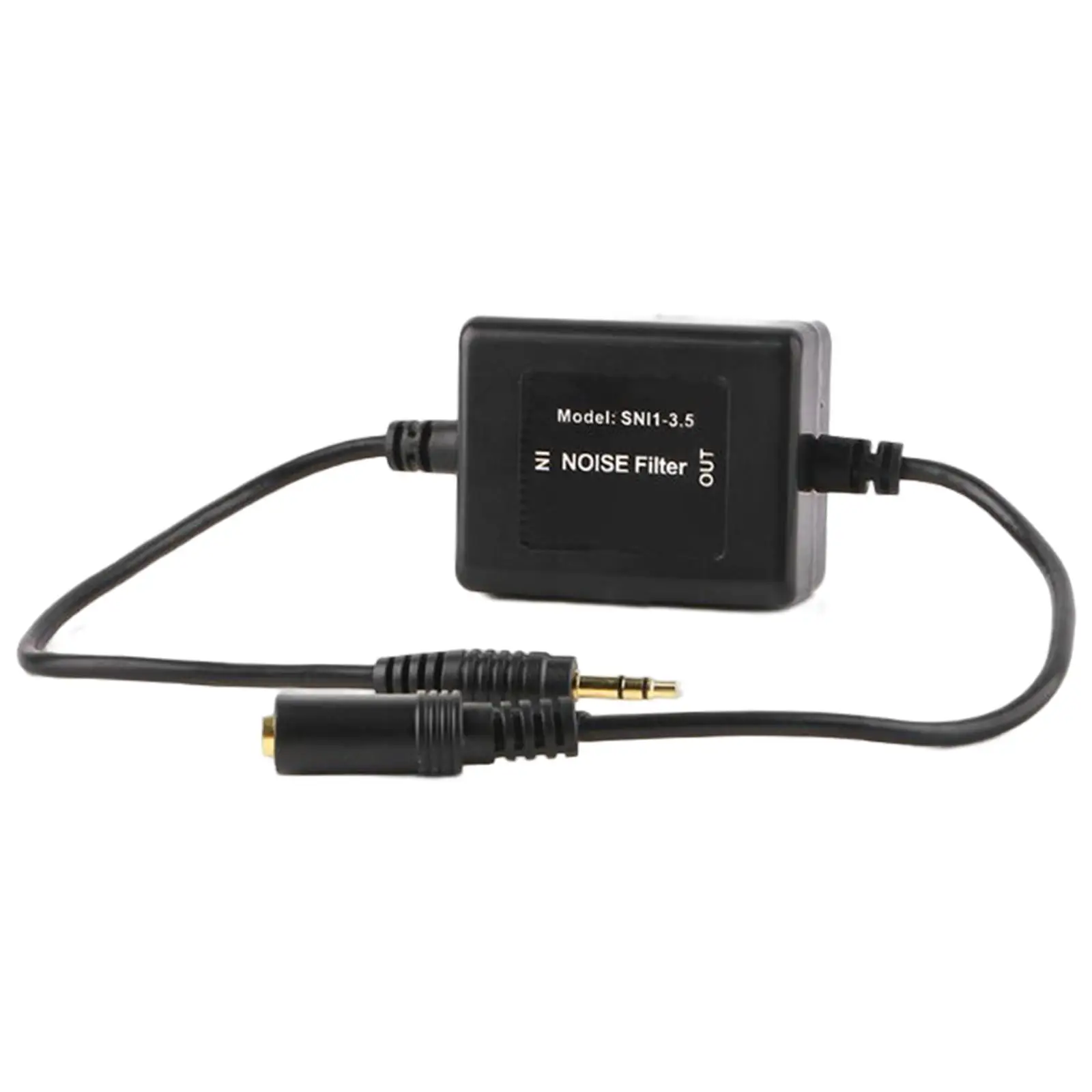 

Automotive Ground Loop Noise Isolator, 3.5mm Replace Eliminate The Buzzing Noise Noise Filter Fit for Car AUX Audio