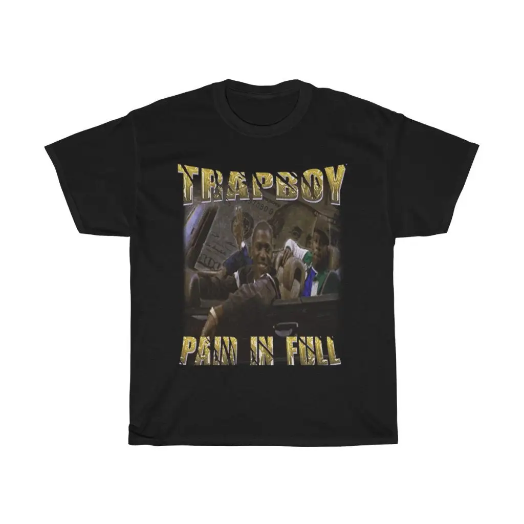 Paid In Full Trap Boy Heavy Cotton T Shirt Hip Hop