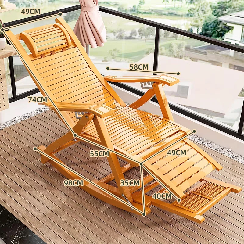 Popular Wooden Rocking Chairs Balcony Furniture Leisure Chairpromote sales