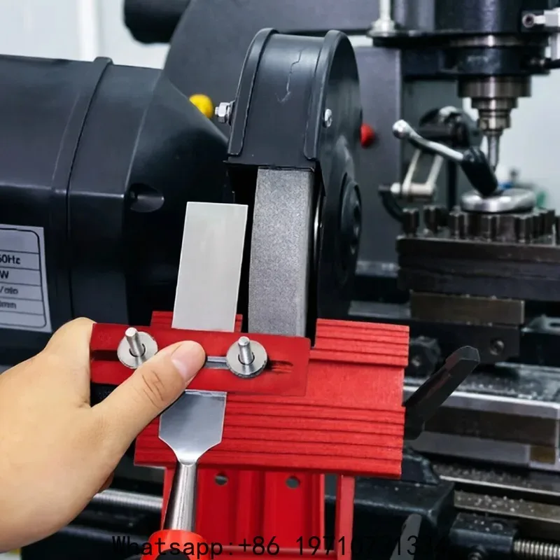 6-8 Inch Bench Grinder Sharpening Jig Fixture for Chisel, Aluminum Alloy Grinding Guide Holder, Woodworking Tool Accessory