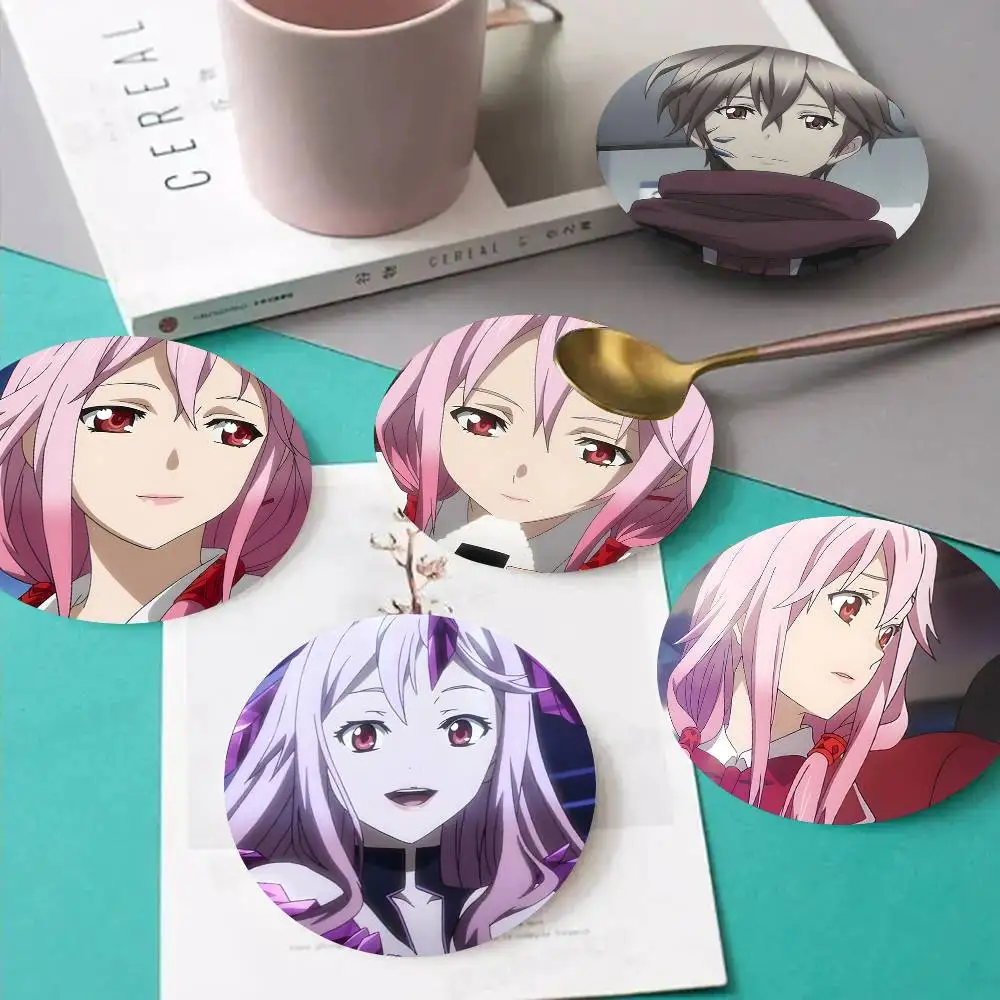 1pc Guilty Crown Wooden Coaster Colour Printing Cup Mat Home Desk Decoration Gifts