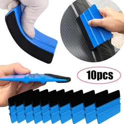 Car Vinyl Wrap Film Squeegee Scraper Foil Wrapping Suede Felt Scraper Auto Car Styling Sticker Window Tint Tools Cleaning Blue