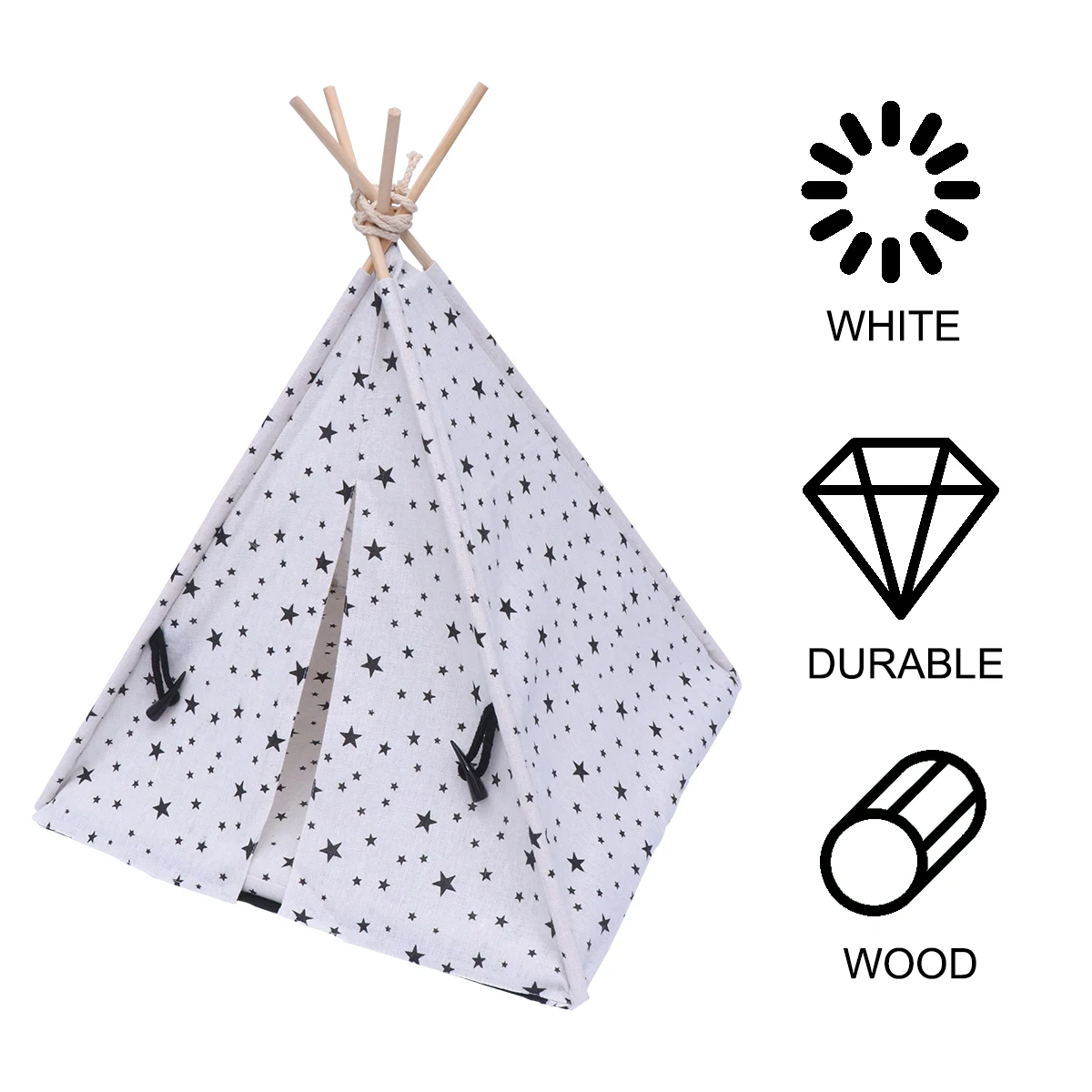Casa para gatos, tenda para animais de estimação, cama para cachorros, canil pequeno para cães ao ar livre, branco, minúsculo para cães internos