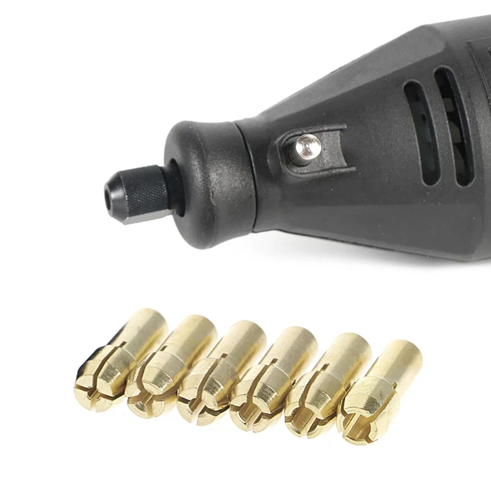 

1.0 Black Chuck Drill Chuck Power Tools Rotary Tools 6pcs Brass Collet Copper Garden Home Electric Grinder 2.0 3.0