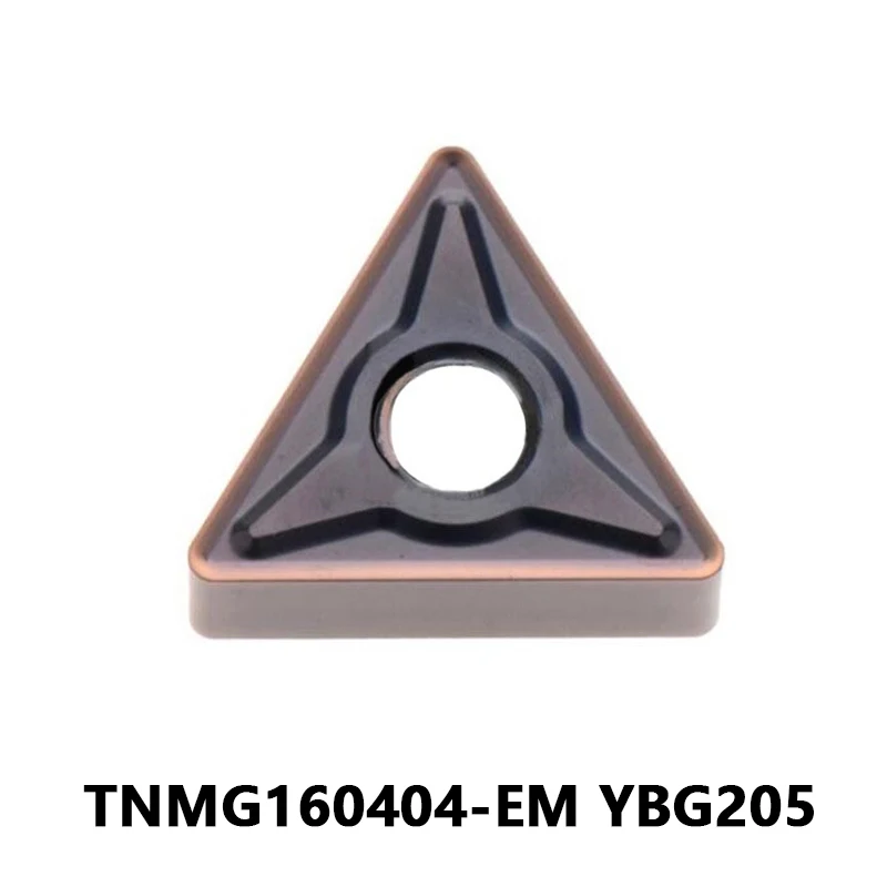 

Original TNMG160404-EM YBG205 TNMG Carbide Inserts Turning Blades Lathe Cutter Machine Tool TNMG160404 Wear-Resistance Cutting