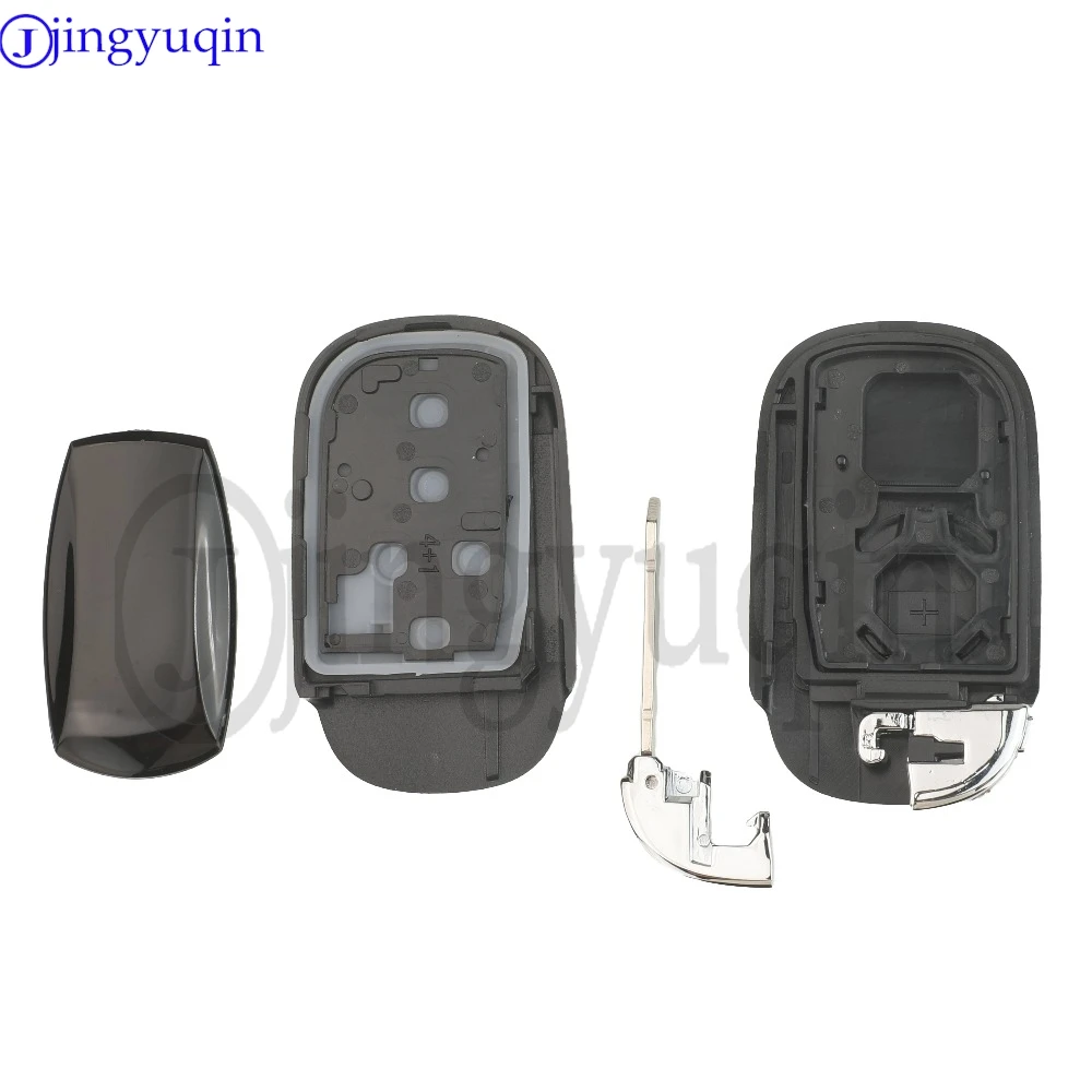 

jingyuqin 4 Buttons For Honda CR-V Accord HR-V Pilot Civic 2022 2023 2024 Auto Keyless Case Smart Remote Car Key Shell