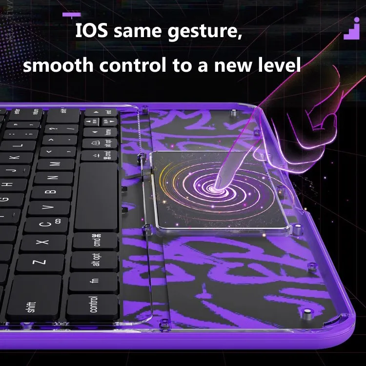 for IPad Mini 6th / Mini 7th Gen 8.3 Inch 2024 A17 Pro Mini 6 A2568 Backlight Acrylic Touchpad Keyboard Case Invisible Pen Slot