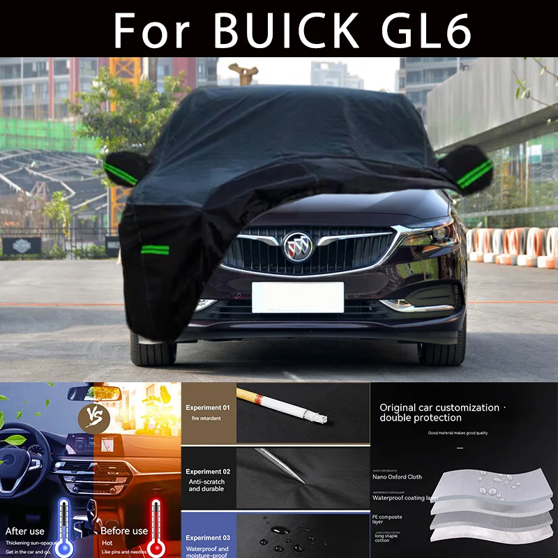 

For BUICK GL6 Outdoor Protection Full Car Covers Snow Cover Sunshade Waterproof Dustproof Exterior Car accessories