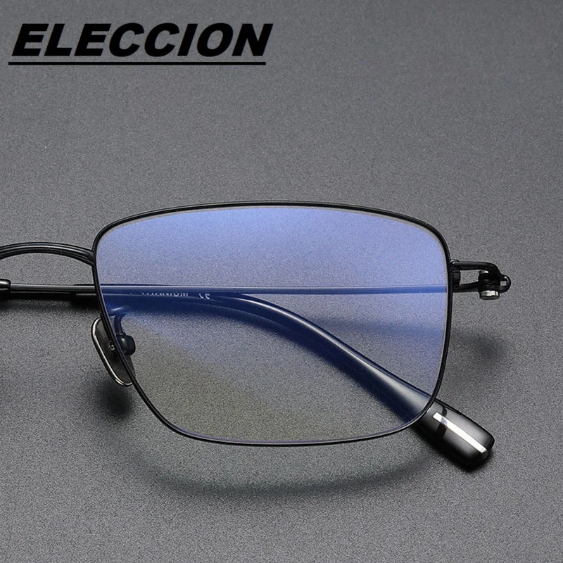 ELECCION Titanium Ultralight Eyeglass Frames Men Luxury Fashion Myopia Eyewear Unisex Optics Glasses Frame for Adults