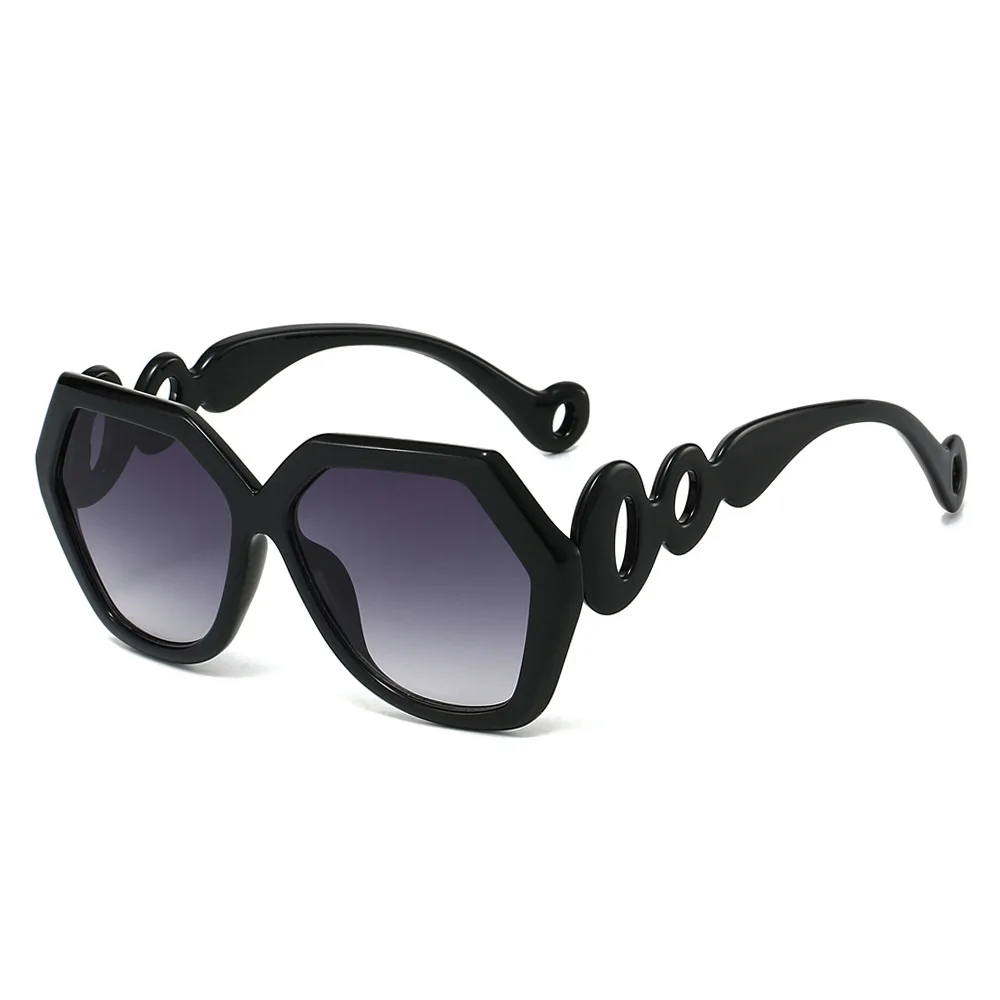 2025 Hexagon Women Sunglasses Brand Designer Color Patchwork Hollow Out Circle Elegant Travel Ladies Sun Glasses Retro