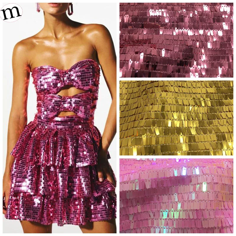 

Sequin 3x9mm Small Blade Sequin Fabric Closing Evening Dress Short Skirt Designer Cloth Backpack Shoes Diy Material