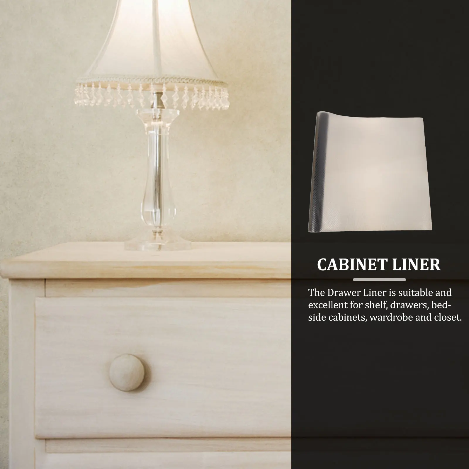 

1 Roll Cabinet Mat Drawer Mat Waterproof Moisture-Proof Non-Slip Easy Clean Fast Drying Protective Liner For Shelf Closet Thick