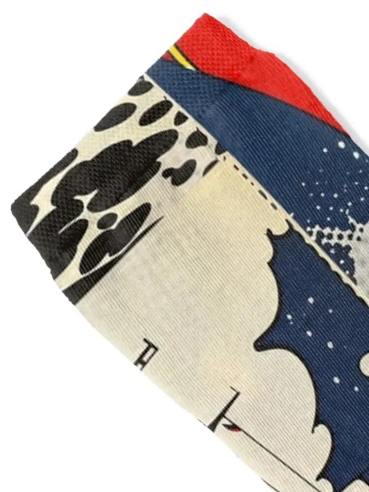 The Wreck of the Edmund Fitzgerald Art Print by NoarusRainbowLand - Commemorate Maritime History 2024 Socks