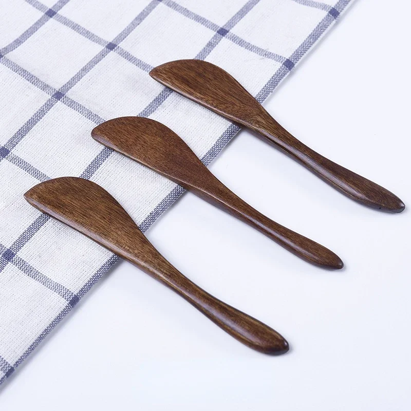 Wooden marmalade Knife Japan Butter spatula Dinner Knives Thick Handle Knife Style Cheese Cutter Kitchen accessories 1/3pcs