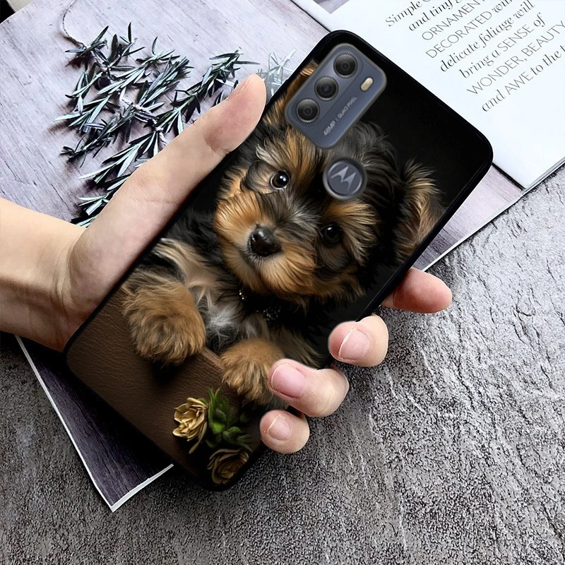 

Case For Moto G84 G22 G32 G42 G52 G62 G53 G72 G60 G60S G100 G10 G20 G30 G13 G50 G 5G G Pure Yorkshire Terrier Puppies Dog Shell