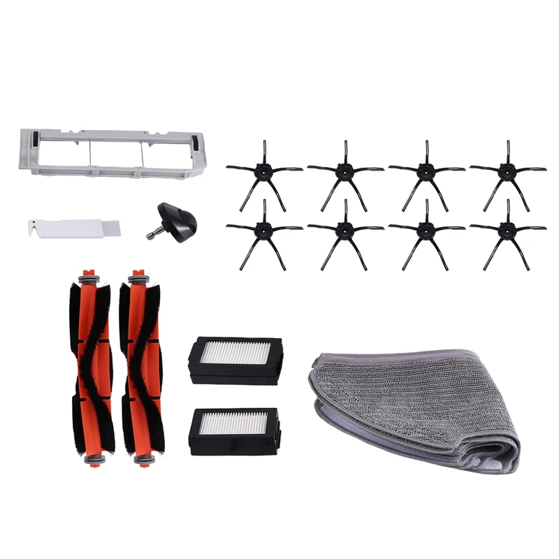 

Основная щетка, боковая щетка, ткань для швабры, Hepa-фильтр для Xiaomi Mijia 2 Pro MJSTS1, запасные части для робота-пылесоса