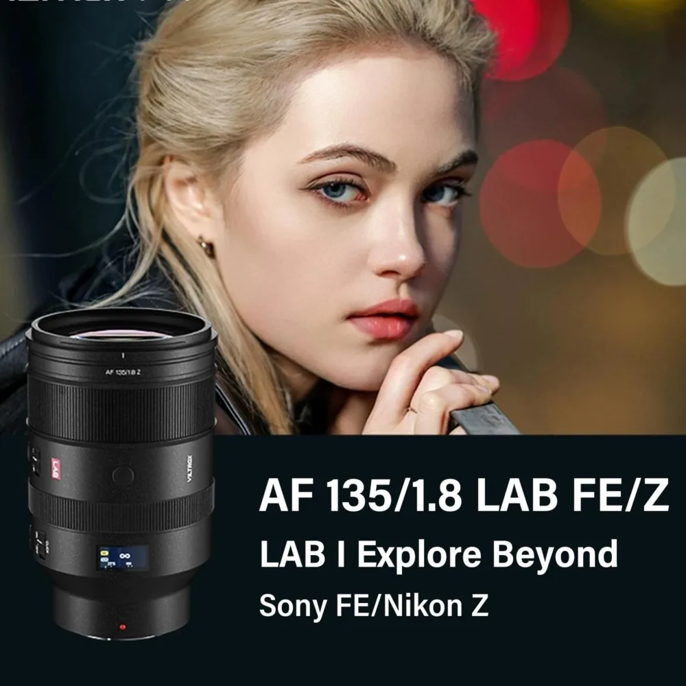 Viltrox AF 135mm F1.8 LAB cameralens, full-frame portrettelelens met groot diafragma voor Sony FE en Nikon Z-vatting camera's