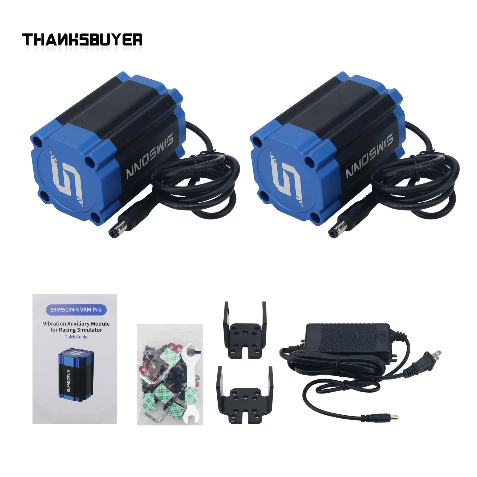 SIMSONN 2PCS VAM-3 Lightweight Rotary Vibration Motor 8500RPM Vibration Feedback Compatible with Plus X Pedals
