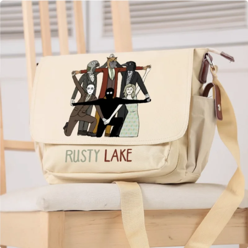 Anime Rusty Lake Casual Oxford Messenger Bag Mochila Bolsa de Ombro Estudante Adolescente Presente B1833