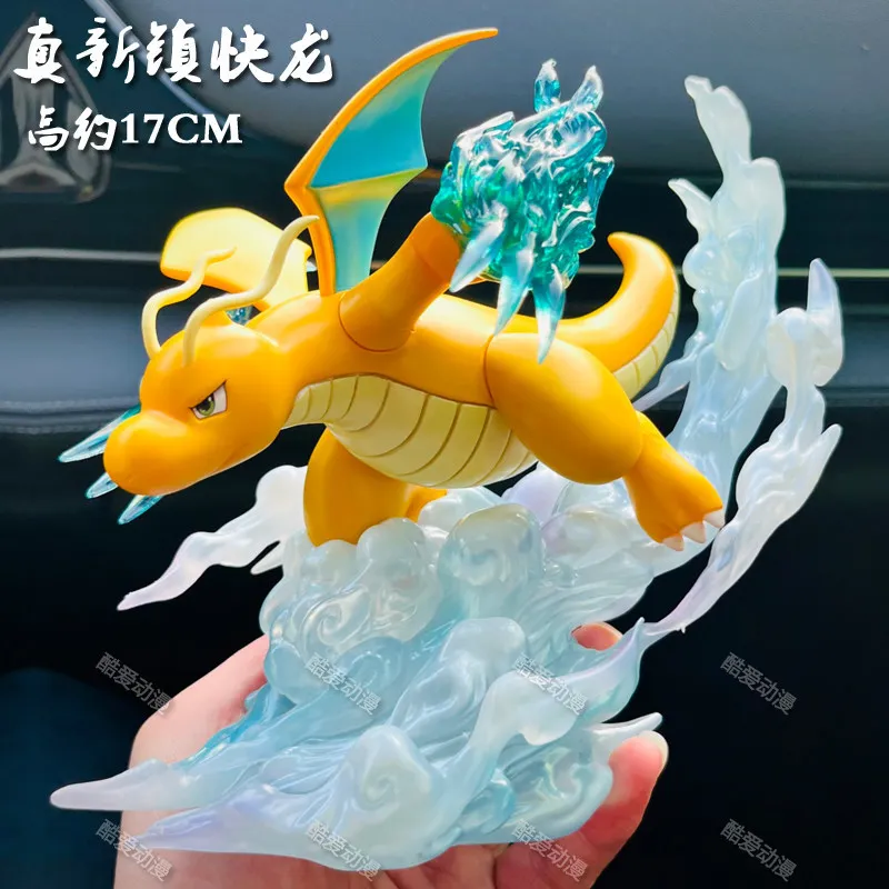 

Pokemon Dragonite Figure Model Anime Pallet Town Evolution Set Pokedex Desktop Decor Statue For Pokemon Fans Collection Ornament
