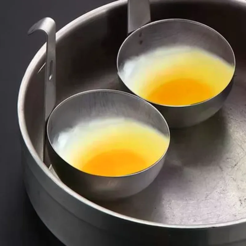 Poached Egg Maker Egg Poaching Pan Nonstick Large Egg Poachin Boiled Holder Egg Steamer Rack Egg Cooker Kitchen Supplies