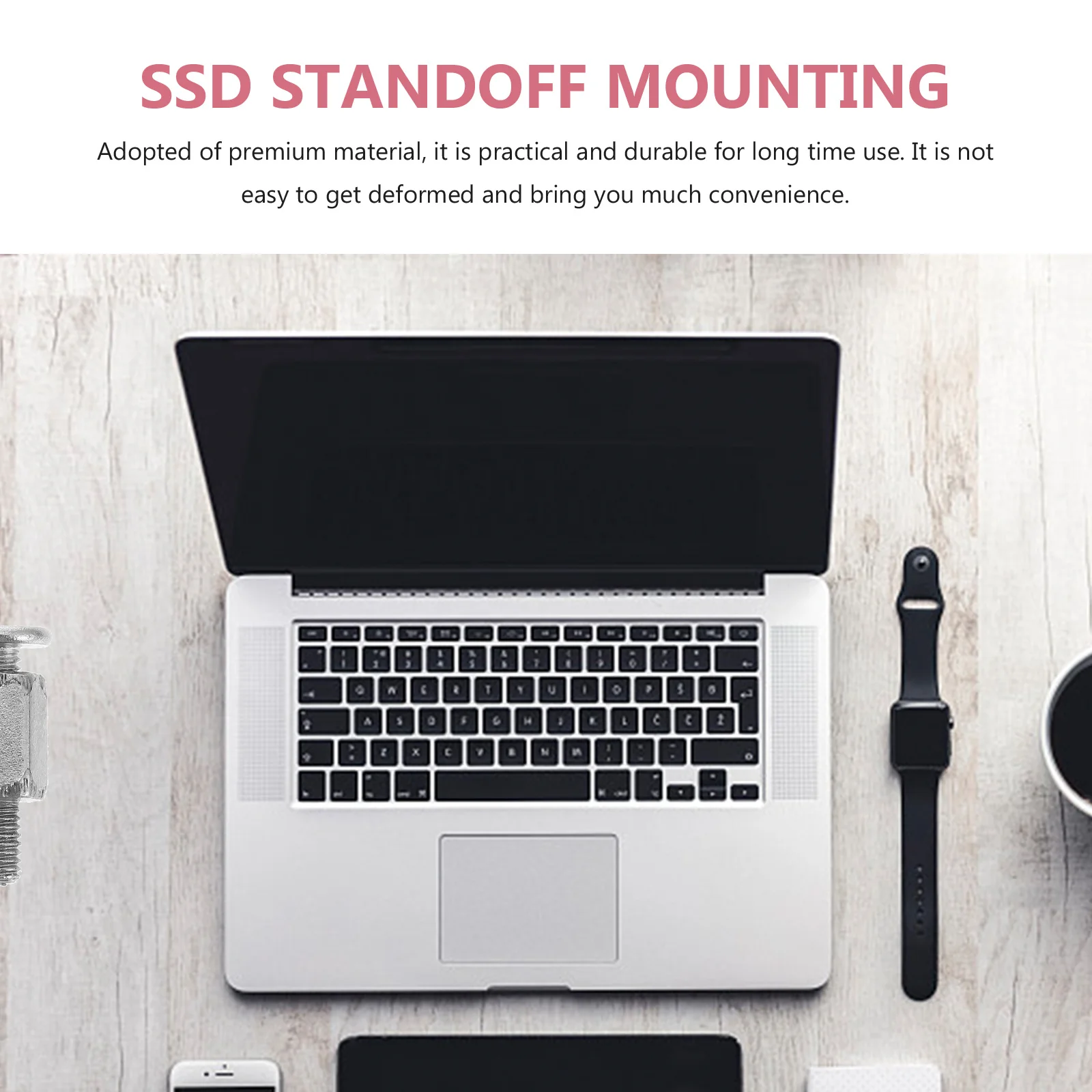 

20pcs Hex Head Screws M2 SSD Mounting Durable Anti Rust Suitable Laptop Desktop Motherboard Hardware Kit Fasteners