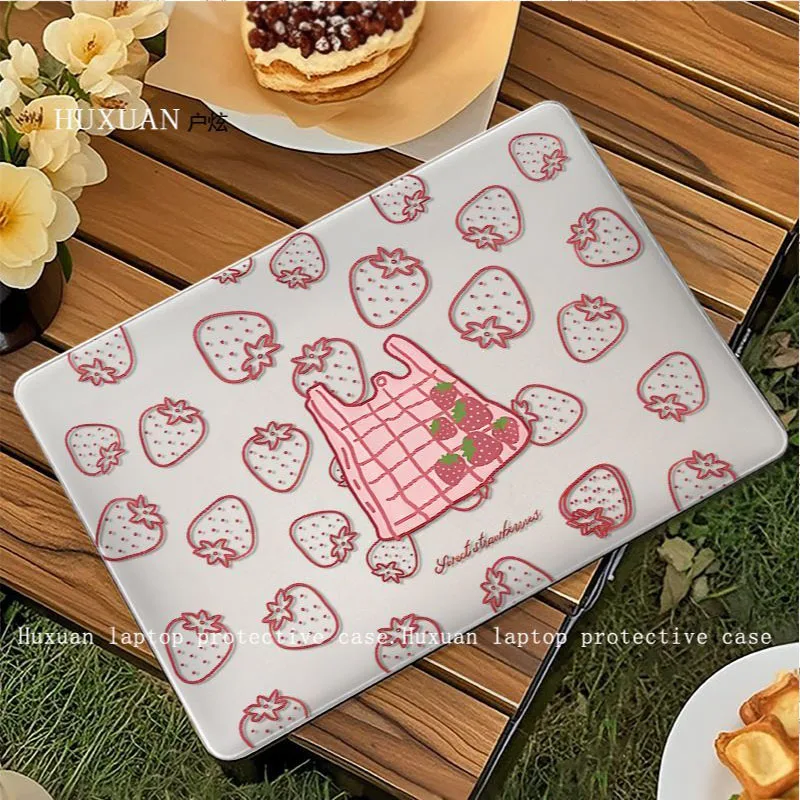 

Strawberry Case For MacBook Air Pro 12 13 13.3 14 15 16in M5 M4 M3 M2 M1 A3434 A3240 A3113 A2681 A3112 A3241 Laptop Shell Cover