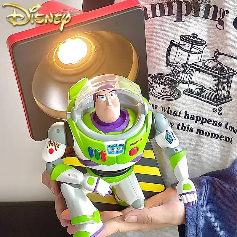 

Original Disney Bass Light Year Roadblock Light Toy Story Series Lighting 5h Long Range Ornamnet Toy Night Light Christmas Gifts