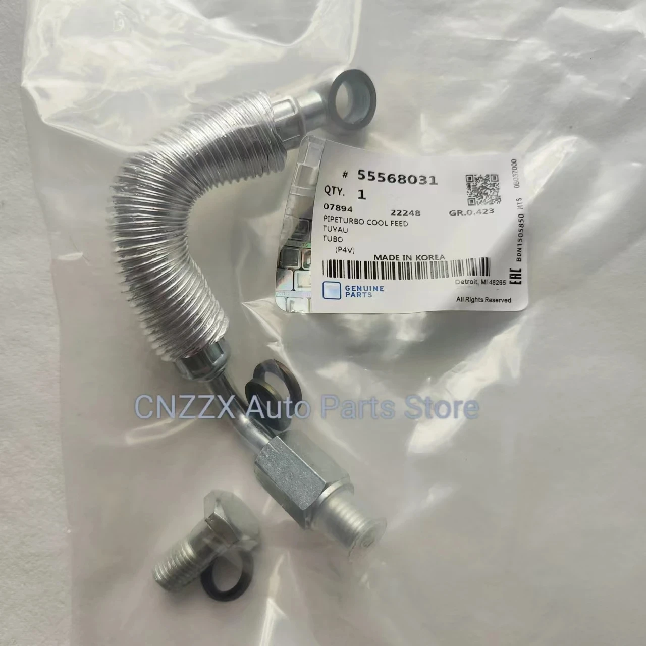 

Turbocoolant supply pipe OE#55568031 is suitable for Chevy Cruze Sonic Trax for Buick Encore turbocharger return pipe