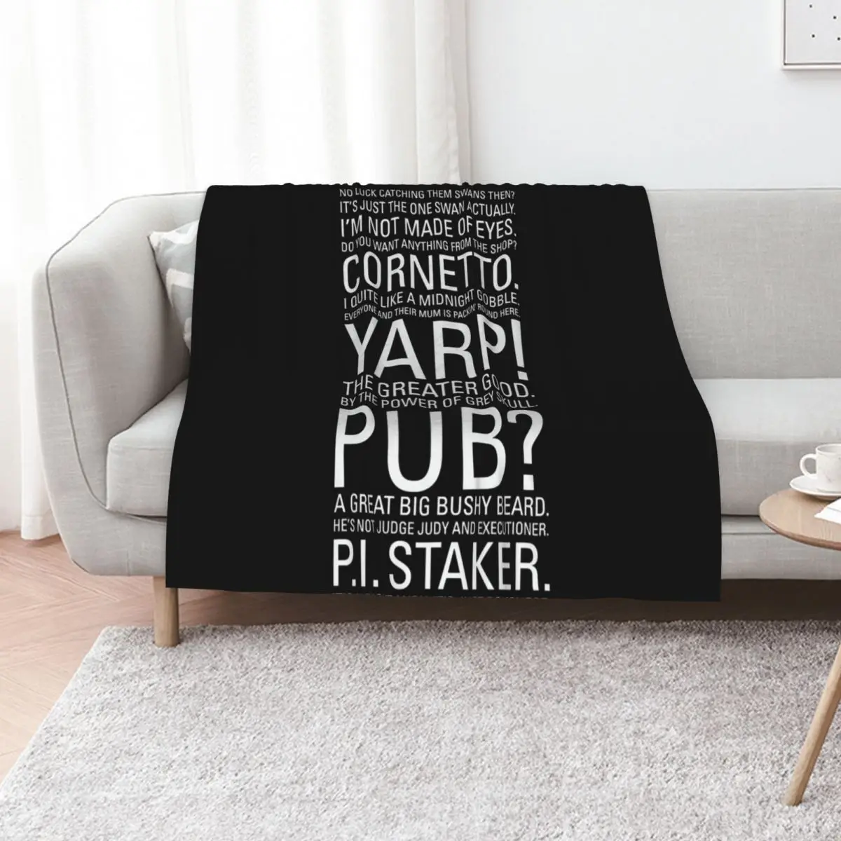 Hot Fuzz Quotes Essential Throw Blanket Large Multi-Purpose Luxury Designer Luxury Plaid on the sofa Tourist Blankets