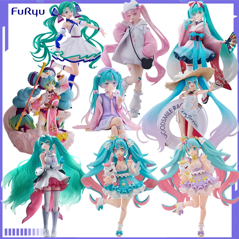 在庫ありオリジナル-furyu-tenitol-初音ミクフィギュアアニメアクションモデルフィギュア-brinquedos-おもちゃギフト