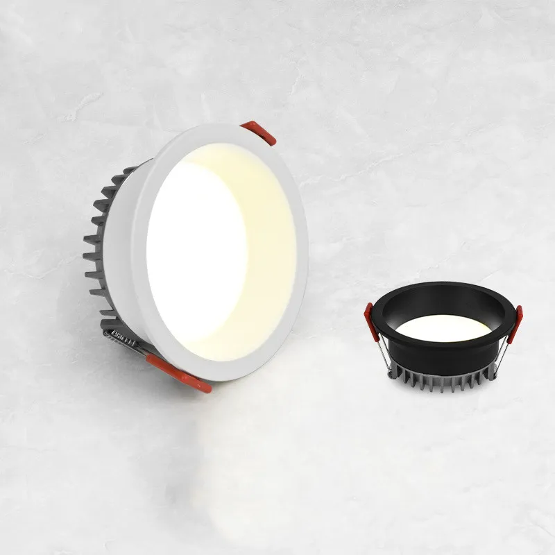 

Recessed Anti-glare LED COB Downlight 18W 25W Dimmable 85-265V Ceiling Lamp Spot Light 12W 15W Home Living Room Bedroom Lighting