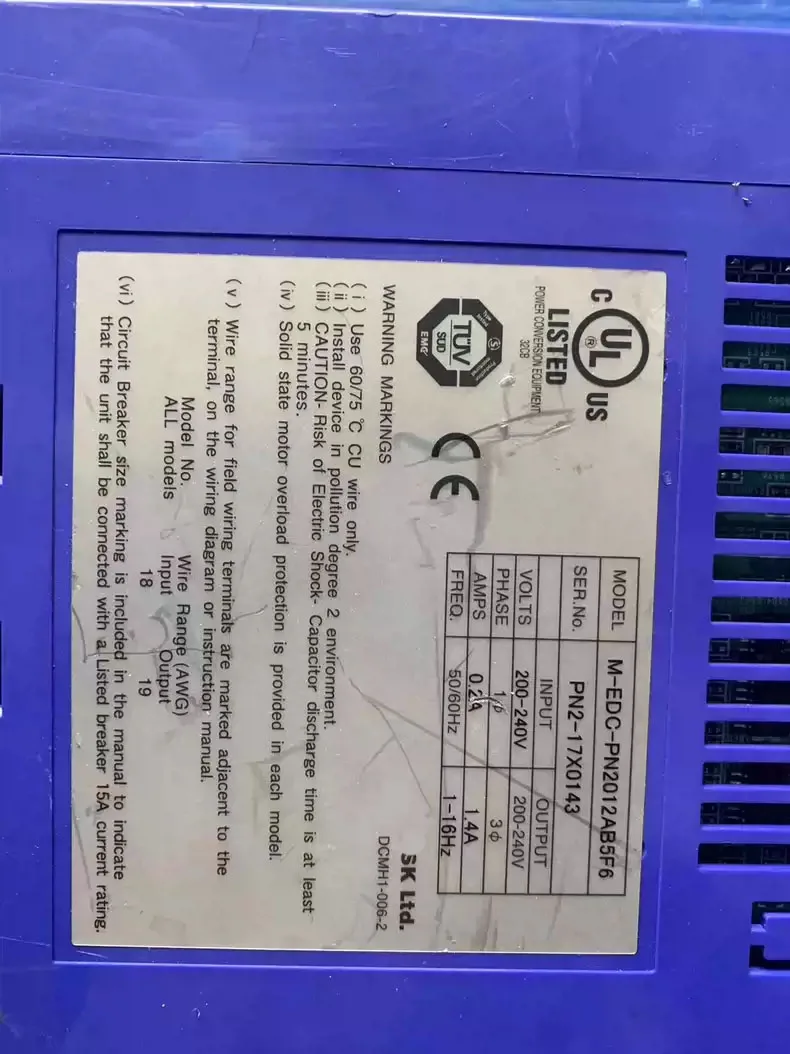 EDC-PN2012AB5F6-B M-EDC-PN2012AB5F6  Servo Drive for NSK EDC-PN2012AB5F6-B