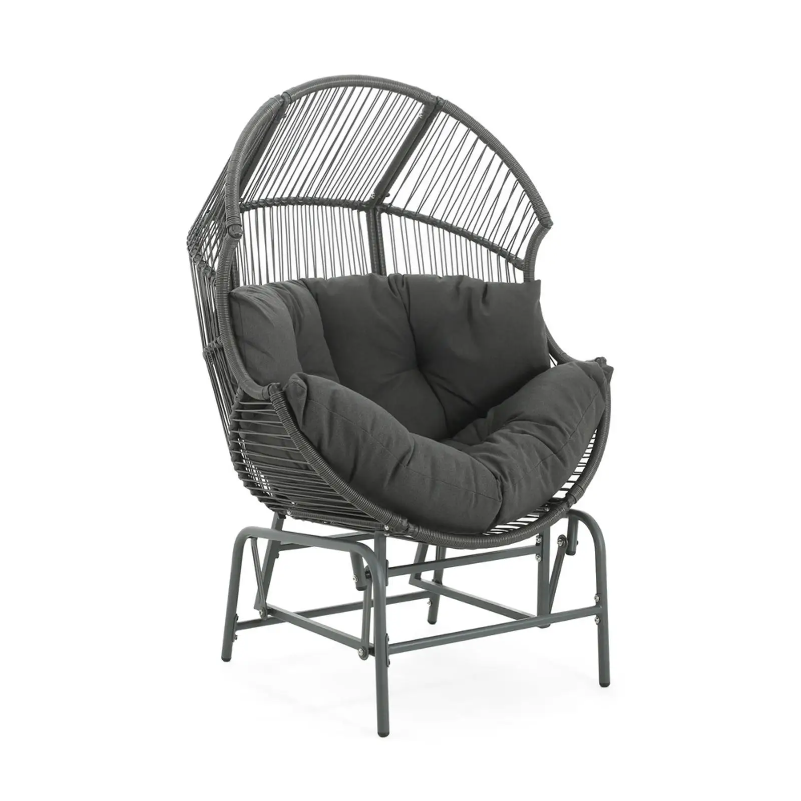 

Comfortable Outdoor Seating Ergonomic Wicker Glider Chair Patio Furniture for Balcony and Terrace Use