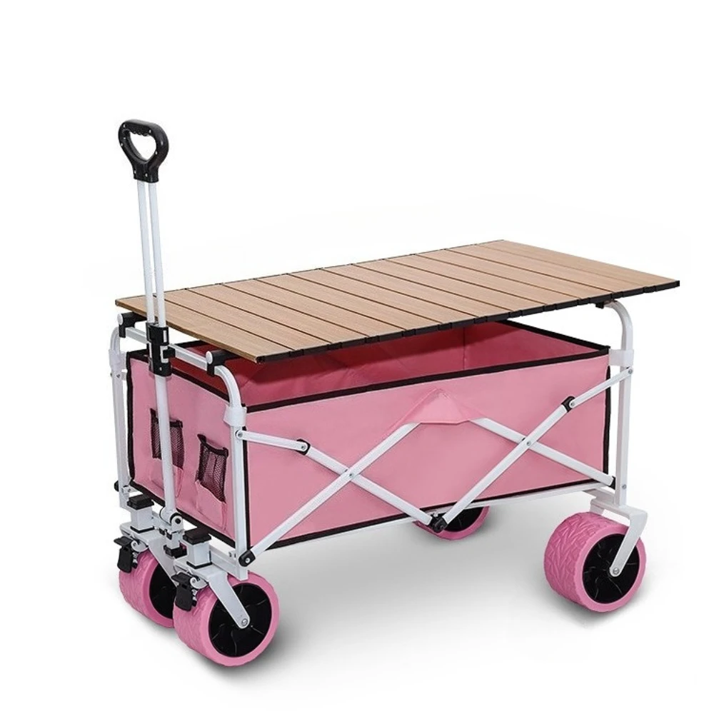 

Camping Cart Dog Walking Cart Storage Portable Large Capacity Outdoor Camping Cart Suitable for Picnics Shopping