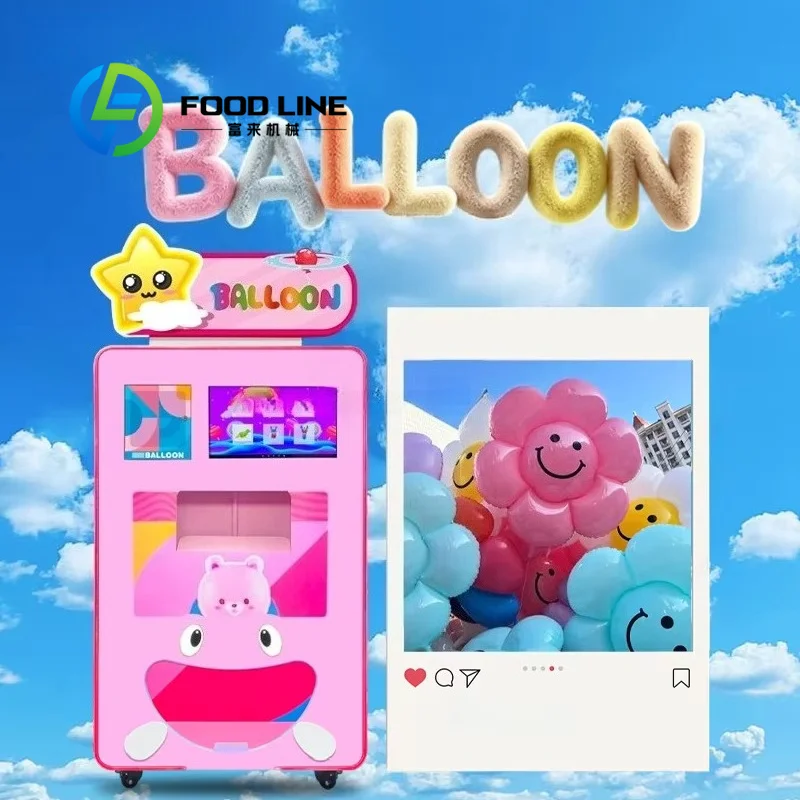 Commercial Balloon Vending Machine Sells Inflatable Party Balloons Automatically For Shopping Mall Indoor Public Entertainment