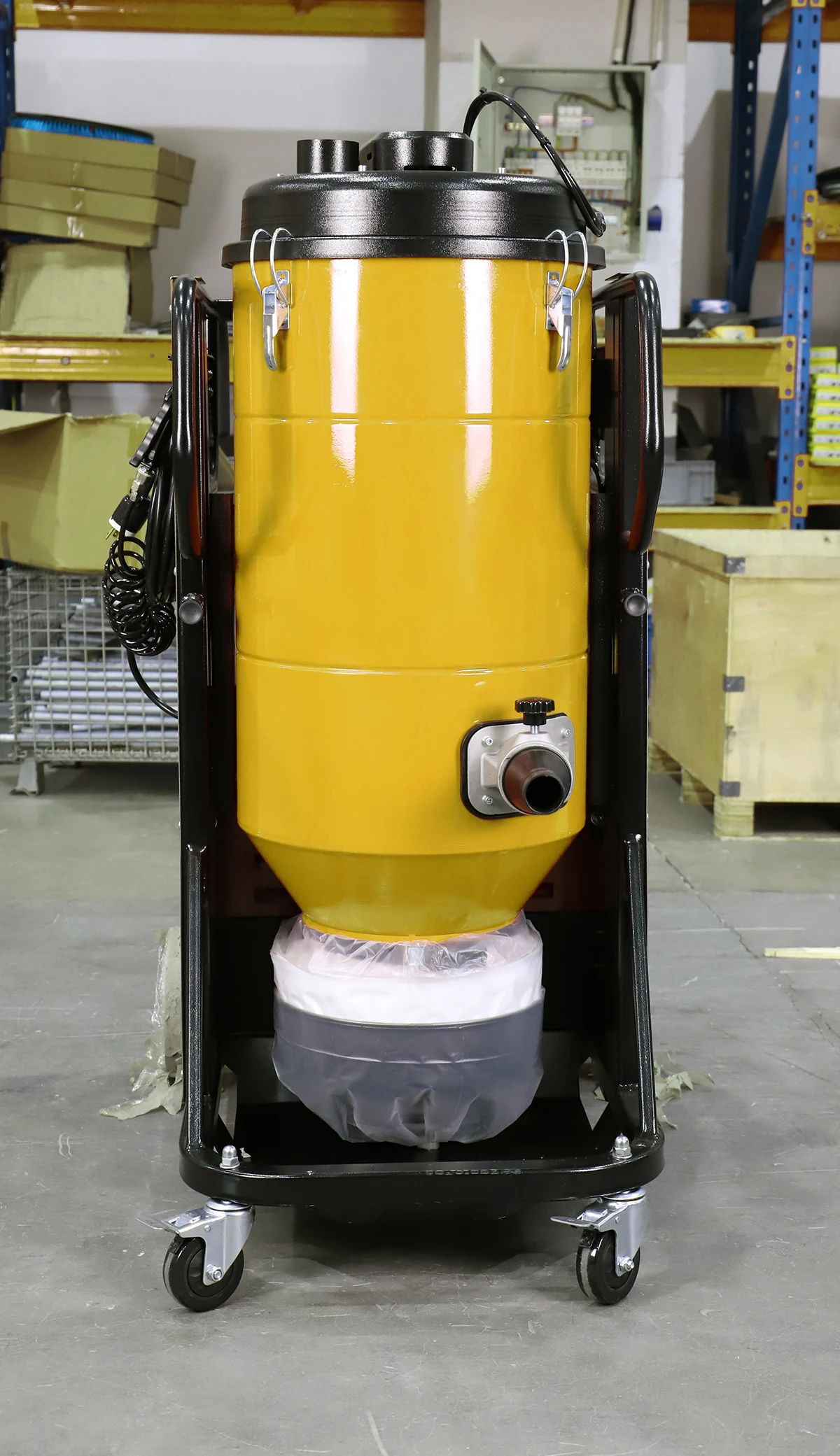 V3 Industrial Heavy Duty Electric Vacuum Cleaner for Concrete Floors 220V New Cyclone HEPA Filtration Self-Drawn Dust Bag