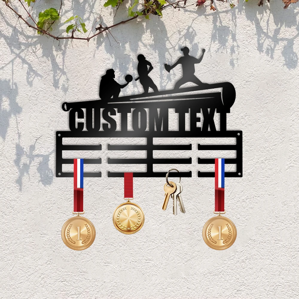 1pc Baseball medal hook creative Custom Text Metal Wall Signs Metal Wall Plaque For Wall Decor