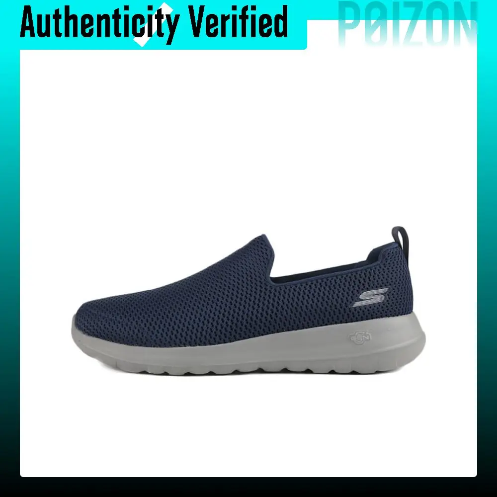 Skechers GO WALK Ma, Zapatillas Deportivas Casuales de Caña Baja para Hombre, con Amortiguación de Tela Transpirable, Color Azul Marino, 54600-NVGY