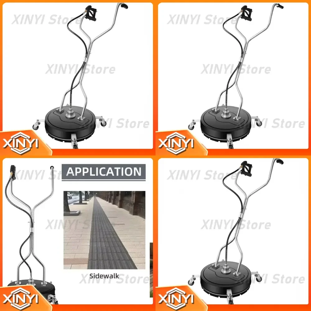Stainless Steel High Pressure Floor Scrubber Cleaner with Armrest for Commercial Use for Hard Floor Cleaning for Warehouse