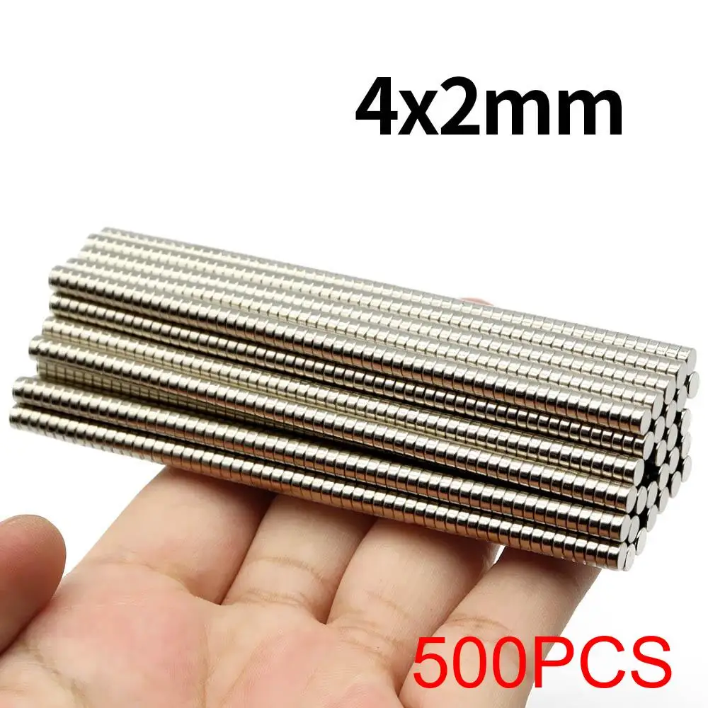 4x2mm supersterke neodymiummagneet N35 NdfeB permanente magnetische imanes ronde krachtige magneten koelkast - afbeelding 1