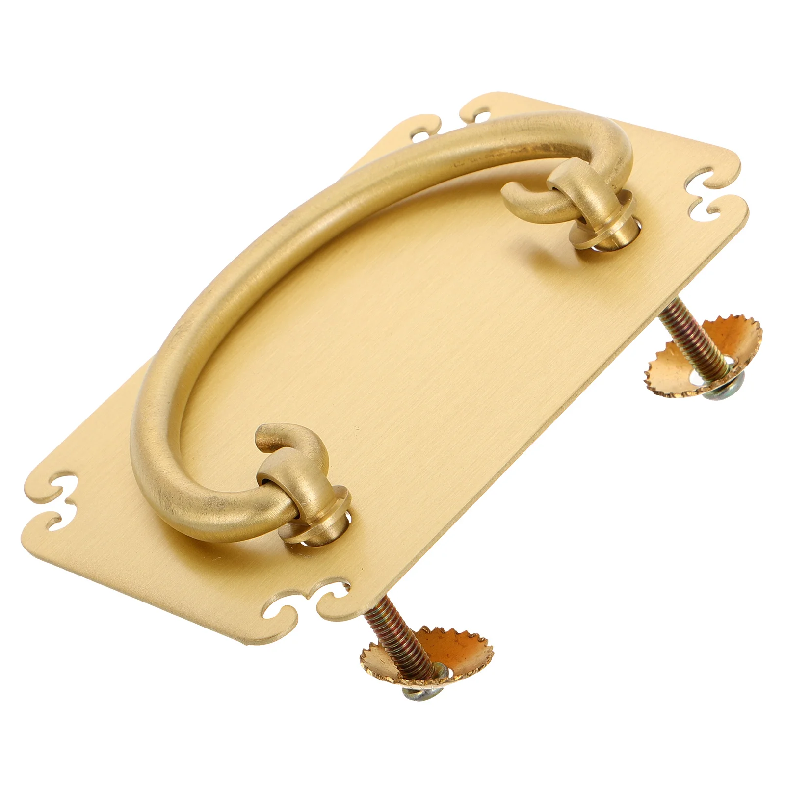 

Copper Drawer Handle Chinese Vintage Pulls Ming Qing Golden Cabinet Door