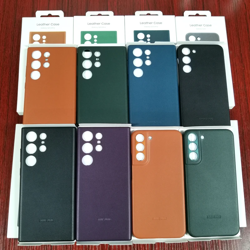 

For Samsung Galaxy S22 S23 S24 Plus Ultra Case High Quality PU Leather Cover S23Ultra S22+ S23+ S24+ Anti-fall Protective Cover