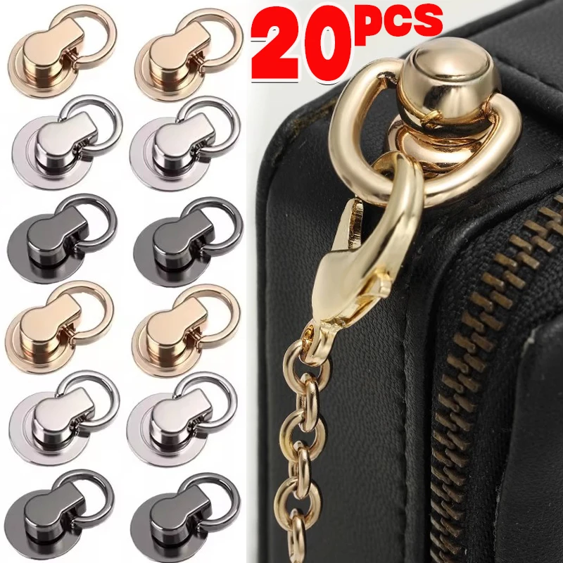 20PC Metal Bag Rivet Nail Buckle Studs Button Handbag Belt Hanger Leather Craft Luggage Bag Buckle Tong Snap Hardware Accessorie