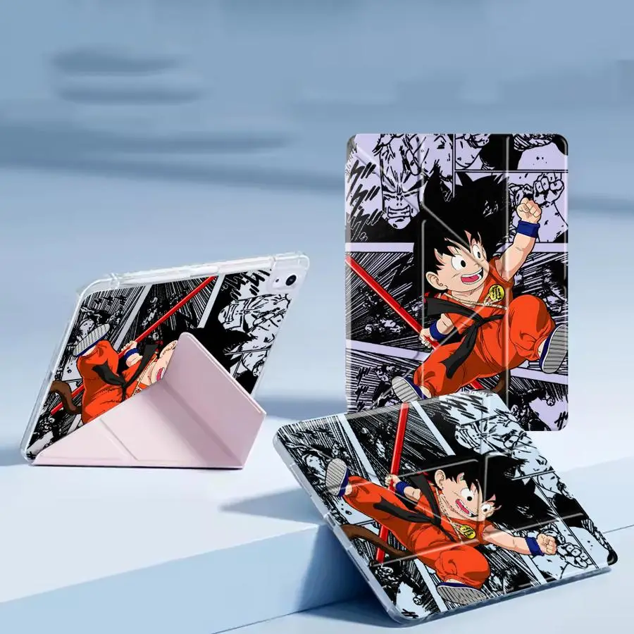 

Чехол для планшета Dragon Ball Cute Son Goku для iPad Pro 2025, Mini 6, 7, Pro 11, 10, 9, 8, 7, 12.9 дюймов, Air 4, 5, M3, M2, 1, 2, M4, 11 дюймов